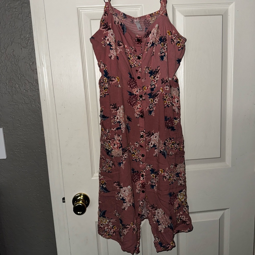 pink floral xhilaration dress, medium